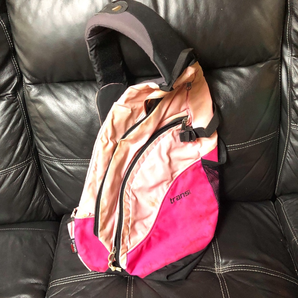 Jansport trans One Shoulder padded Travel Backpack Multi compartment pockets